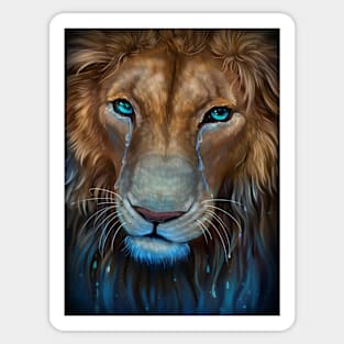 Lion tears Sticker